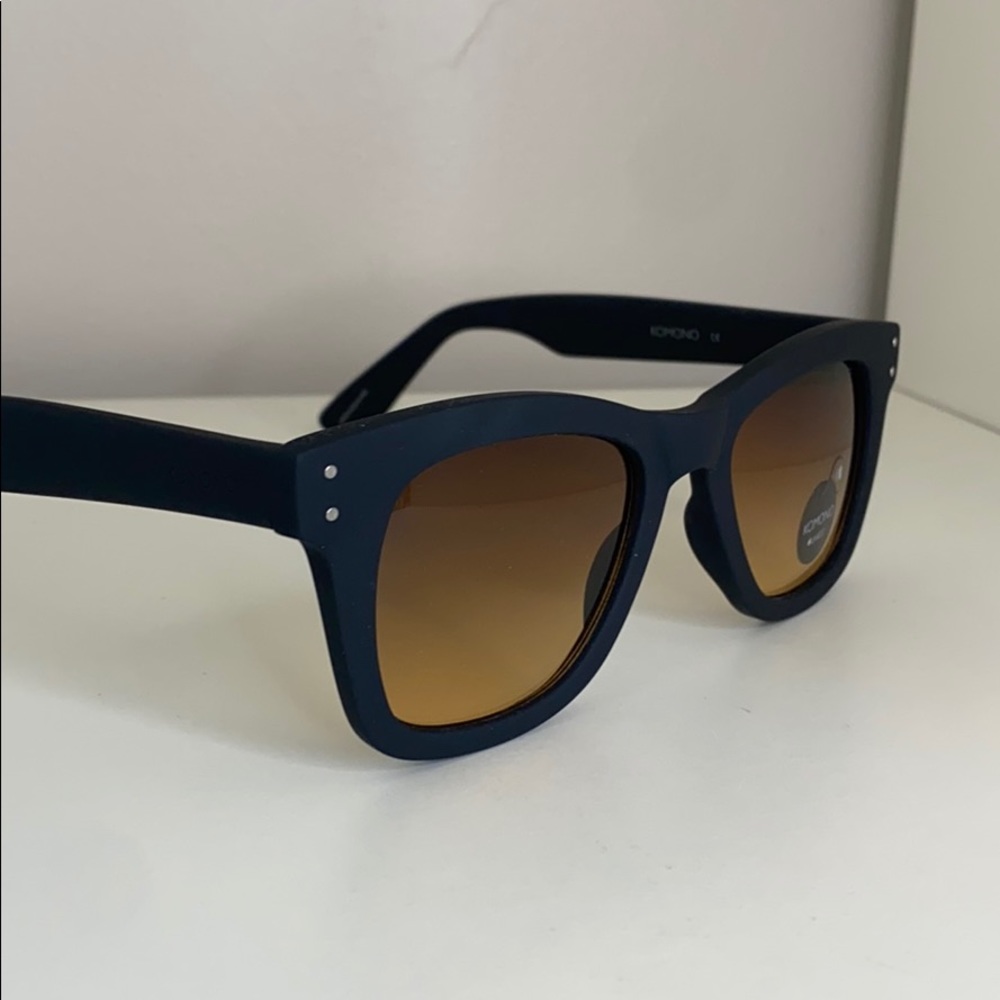 Komono New Allen Black Rubber Sunglasses NEW - Picture 11 of 14